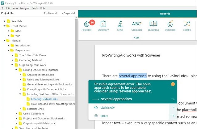 Prowriting Interface