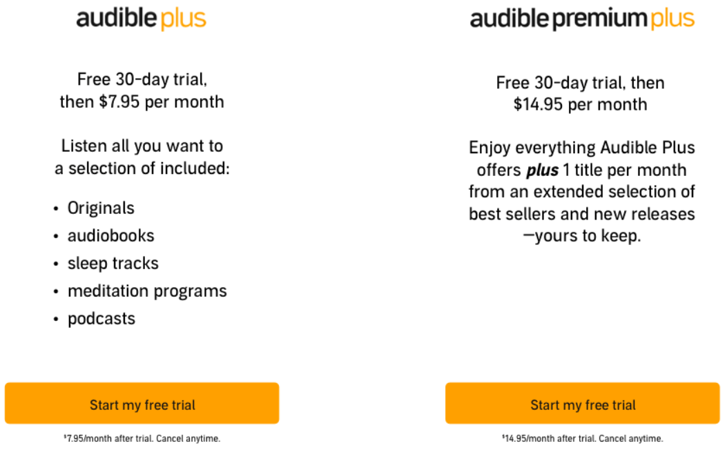 Audible Plus vs Premium Plus What's The Difference In 2025?