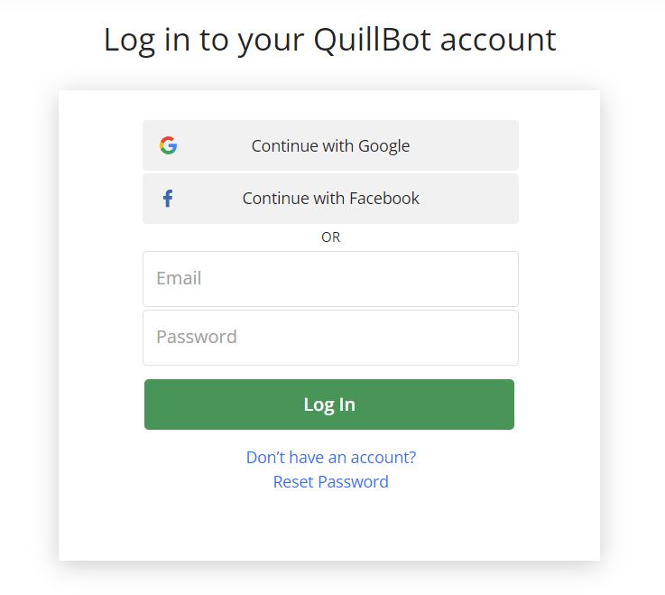 Create Account