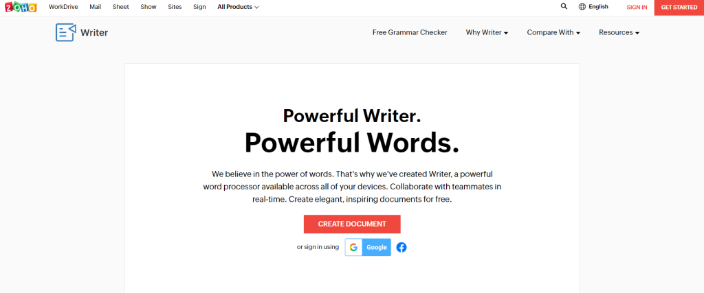 Zoho Writer