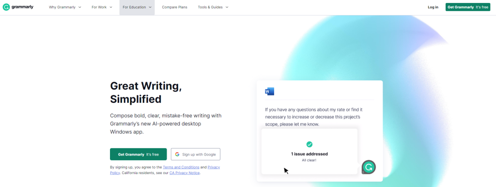 Grammarly Official Page