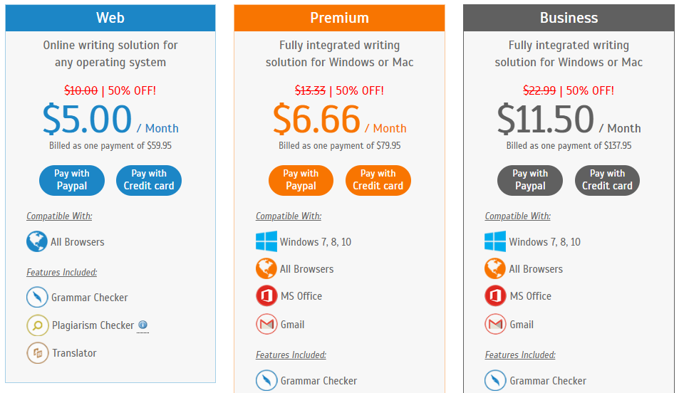 Whitesmoke Pricing